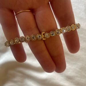 BaubleBar “E” Initial Bracelet